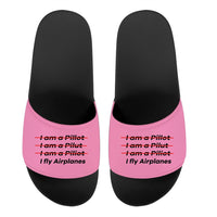 Thumbnail for I Fly Airplanes Designed Sport Slippers
