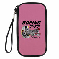 Thumbnail for Boeing 747 & PW4000-94 Engine Designed Travel Cases & Wallets