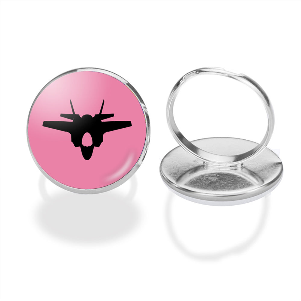 Fighter Jet 35 Silhouette Designed Rings