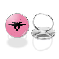 Thumbnail for Fighter Jet 35 Silhouette Designed Rings