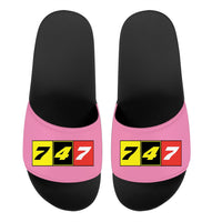 Thumbnail for Flat Colourful 747 Designed Sport Slippers