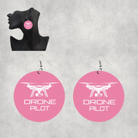 Thumbnail for Drone Pilot Designed Wooden Drop Earrings