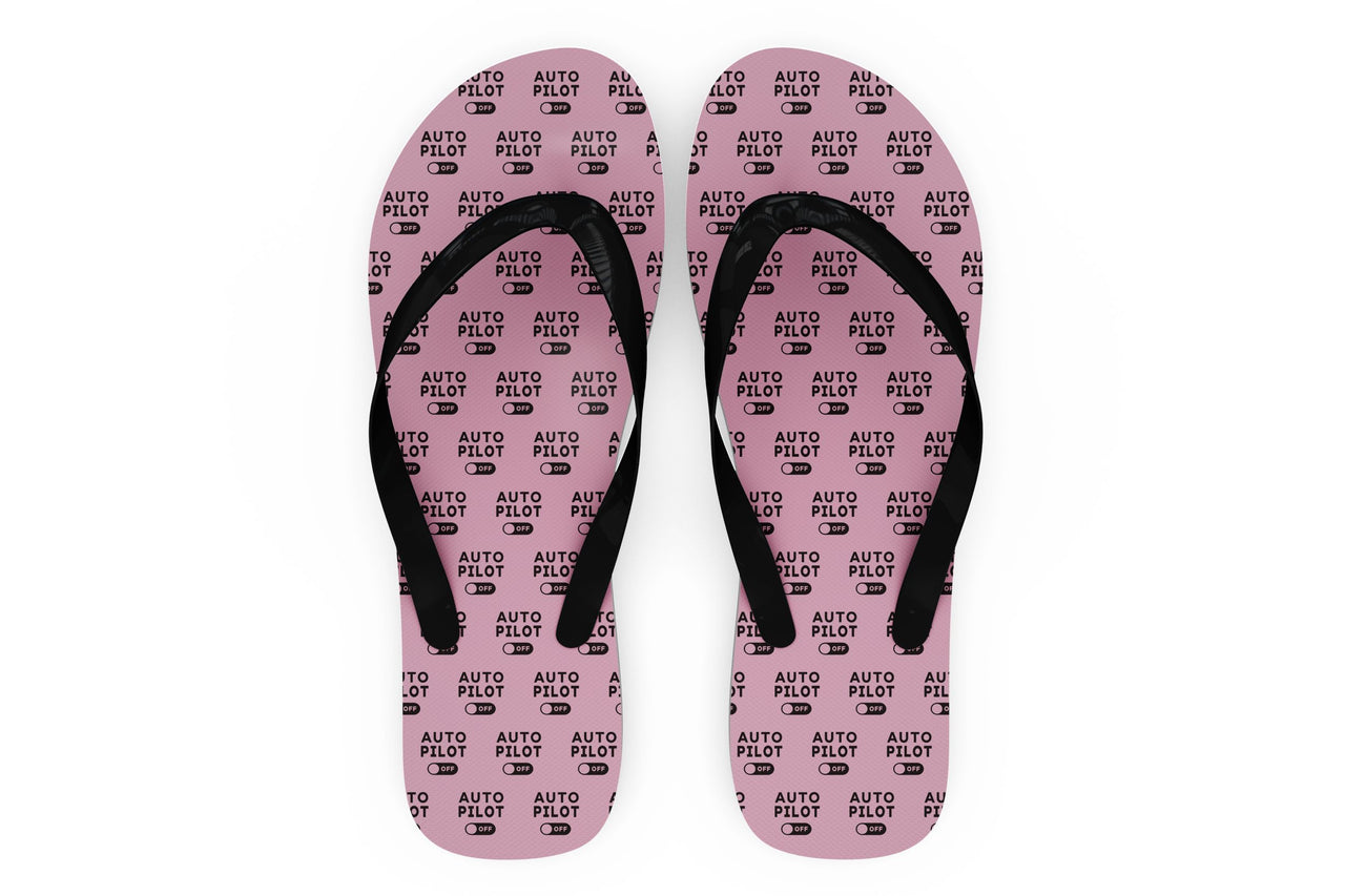 Auto Pilot Off Designed Slippers (Flip Flops)