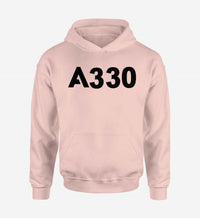 Thumbnail for A330 Flat Text Designed Hoodies