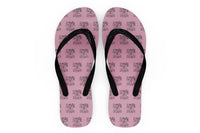 Thumbnail for Still Playing With Airplanes Designed Slippers (Flip Flops)