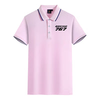 Thumbnail for Boeing 767 & Text Designed Stylish Polo T-Shirts