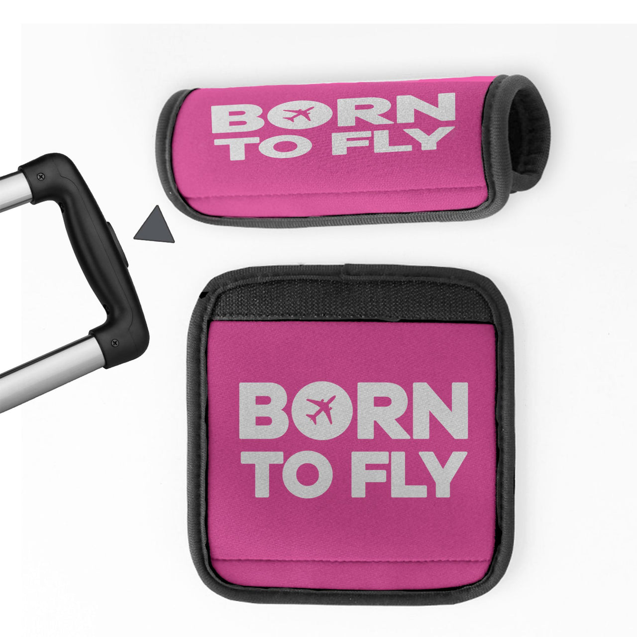 Born To Fly Special Designed Neoprene Luggage Handle Covers