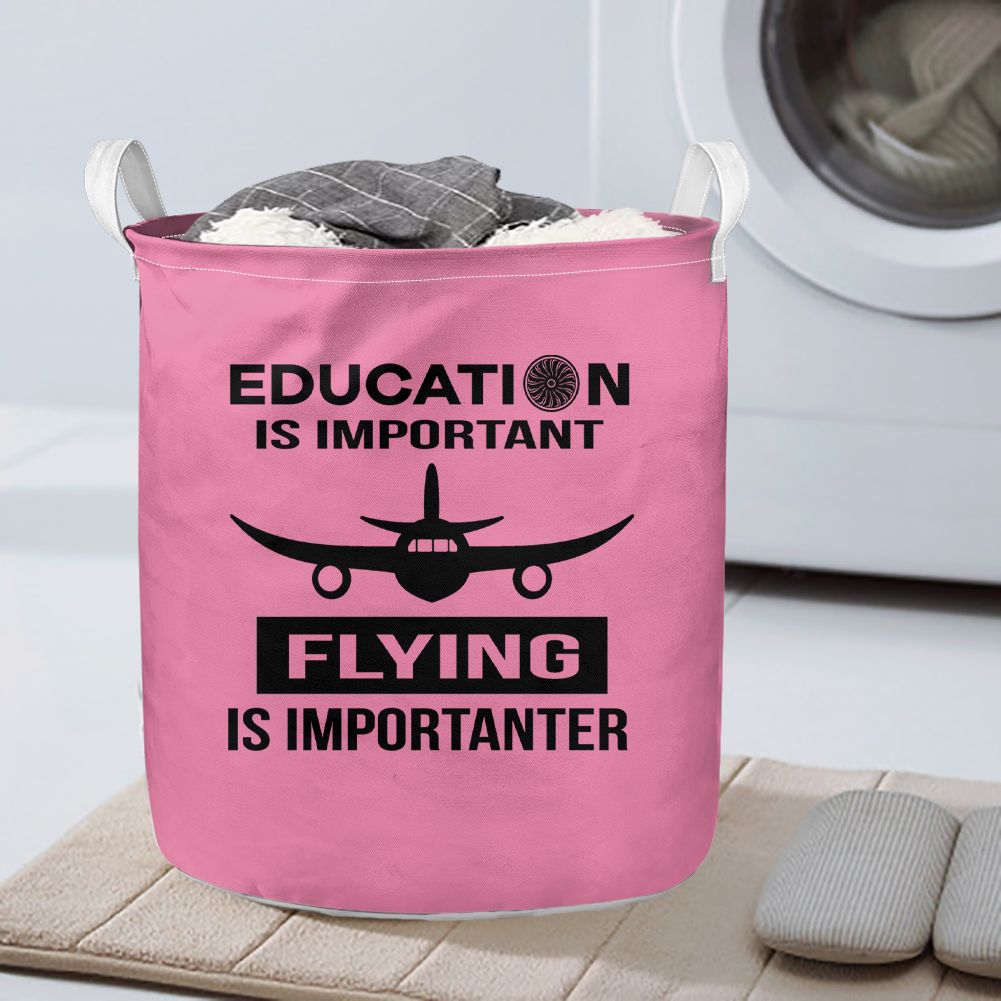 Flying is Importanter Designed Laundry Baskets
