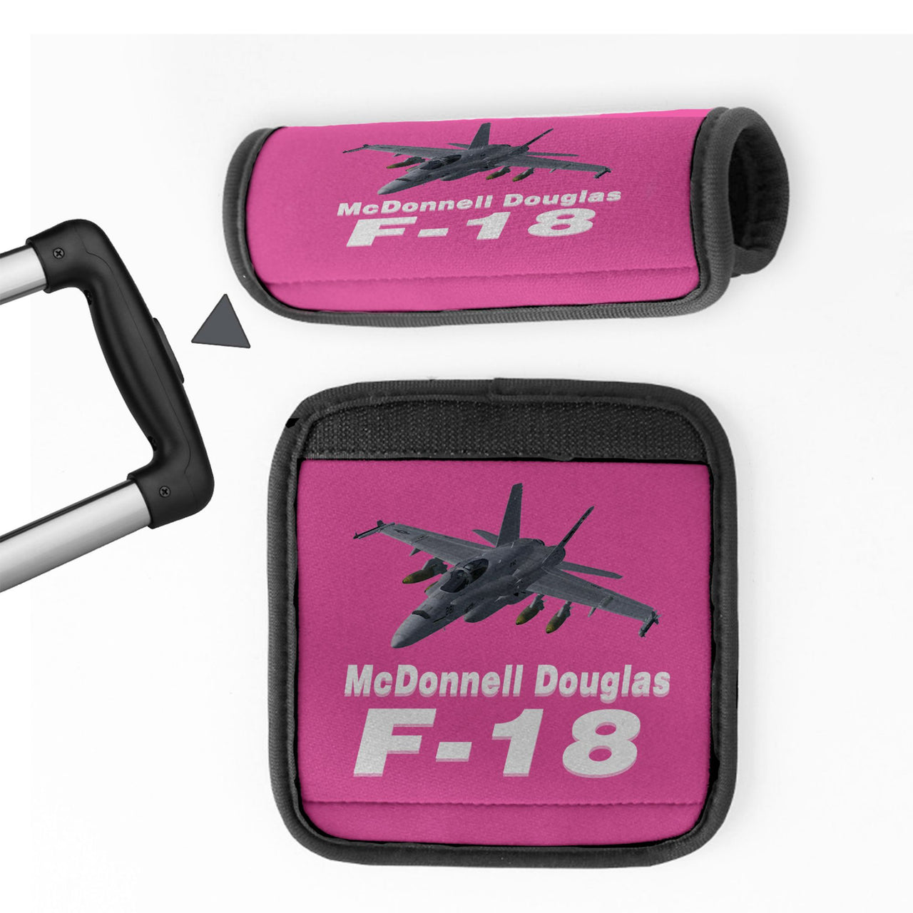 The McDonnell Douglas F18 Designed Neoprene Luggage Handle Covers