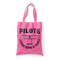 Thumbnail for Pilots Looking Down at People Since 1903 Designed Tote Bags