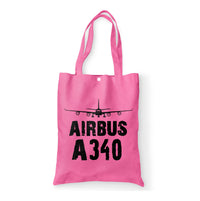 Thumbnail for Airbus A340 & Plane Designed Tote Bags