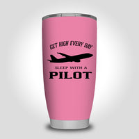 Thumbnail for Get High Every Day Sleep With A Pilot Designed Tumbler Travel Mugs