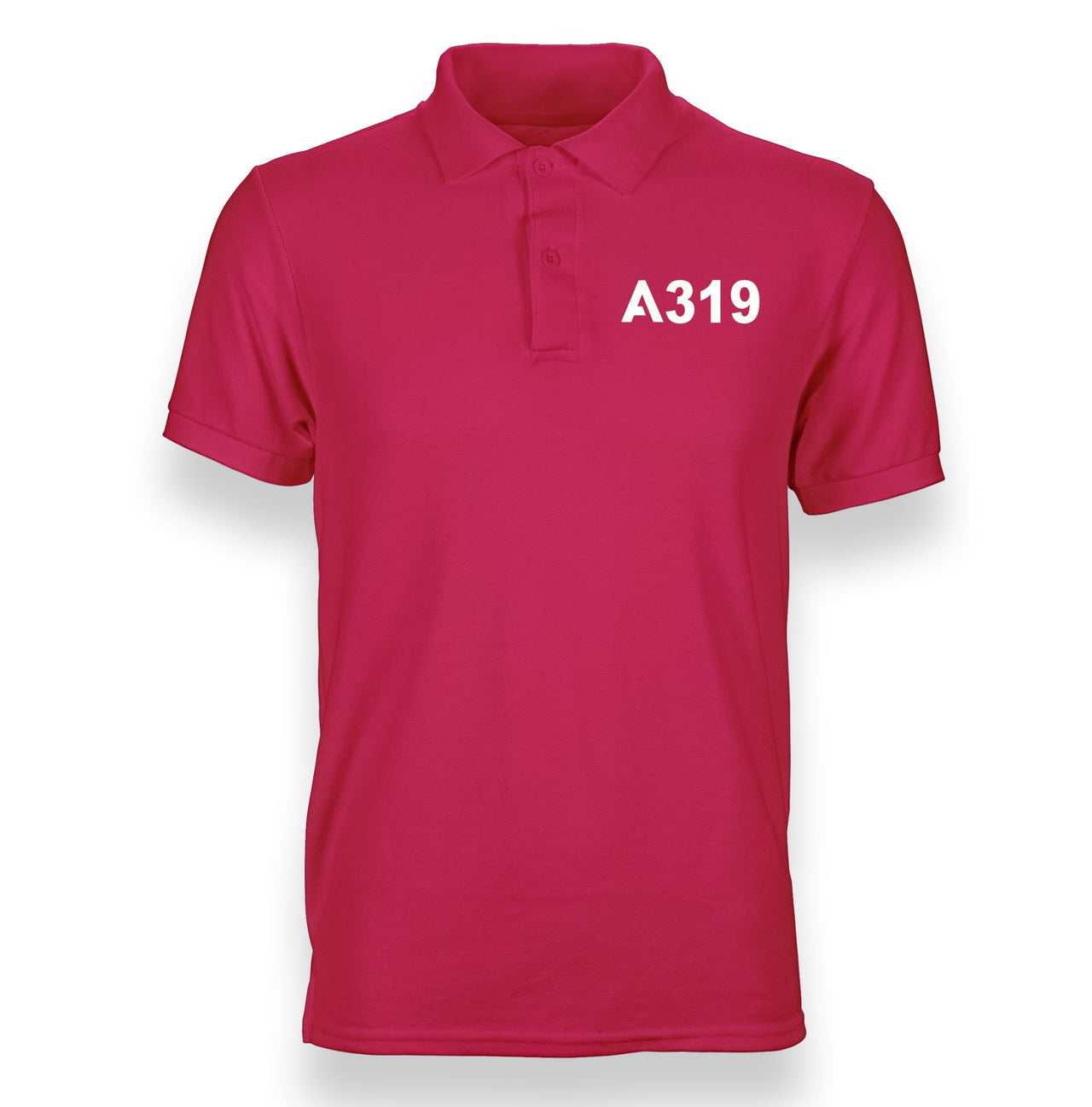 A319 Flat Text Designed "WOMEN" Polo T-Shirts