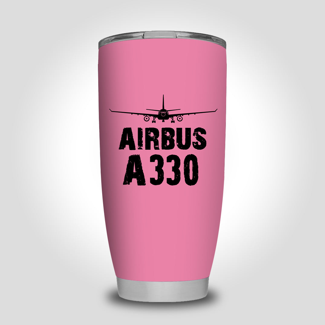 Airbus A330 & Plane Designed Tumbler Travel Mugs
