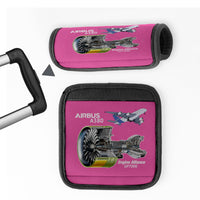 Thumbnail for Airbus A380 & GP7000 Engine Designed Neoprene Luggage Handle Covers