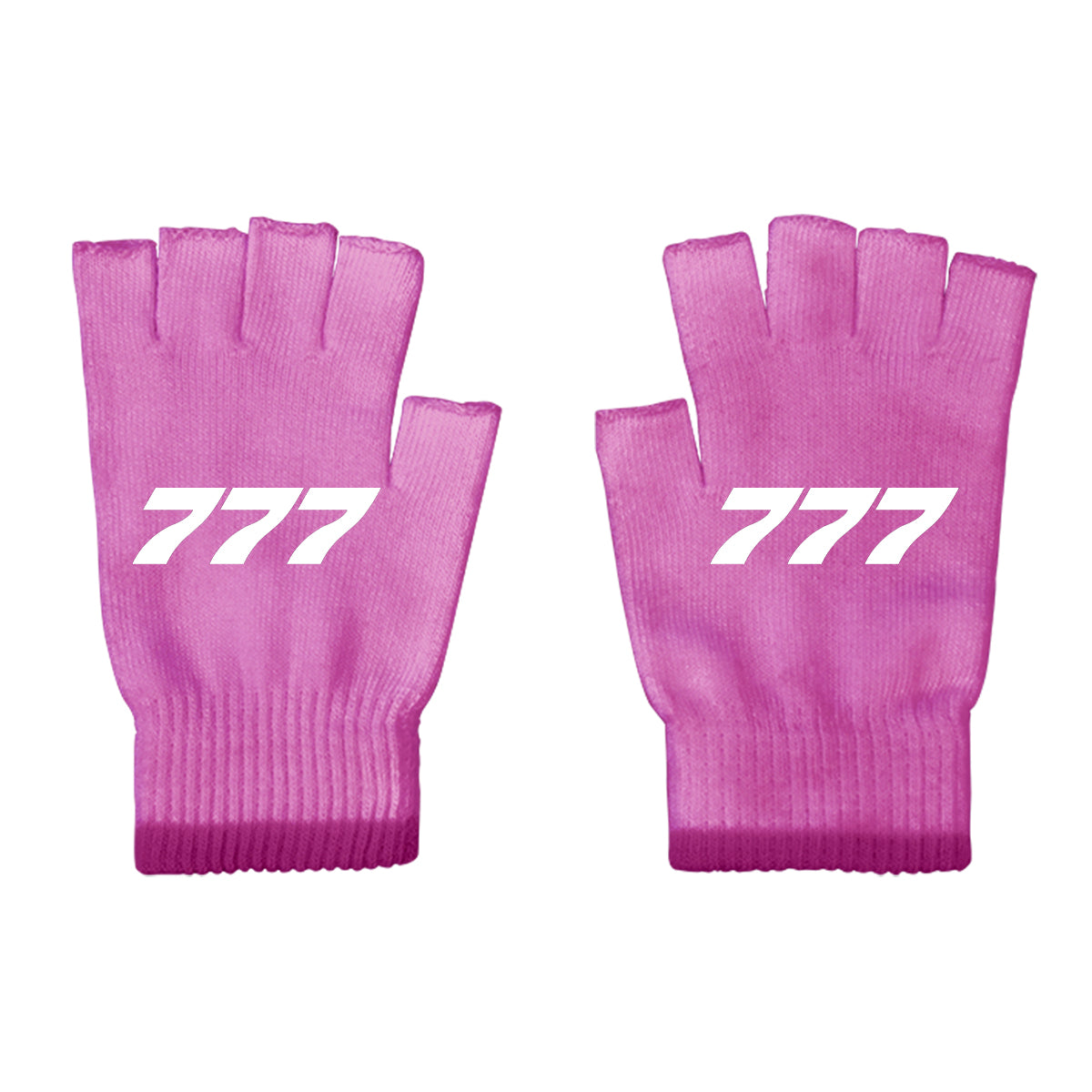 777 Flat Text Designed Cut Gloves
