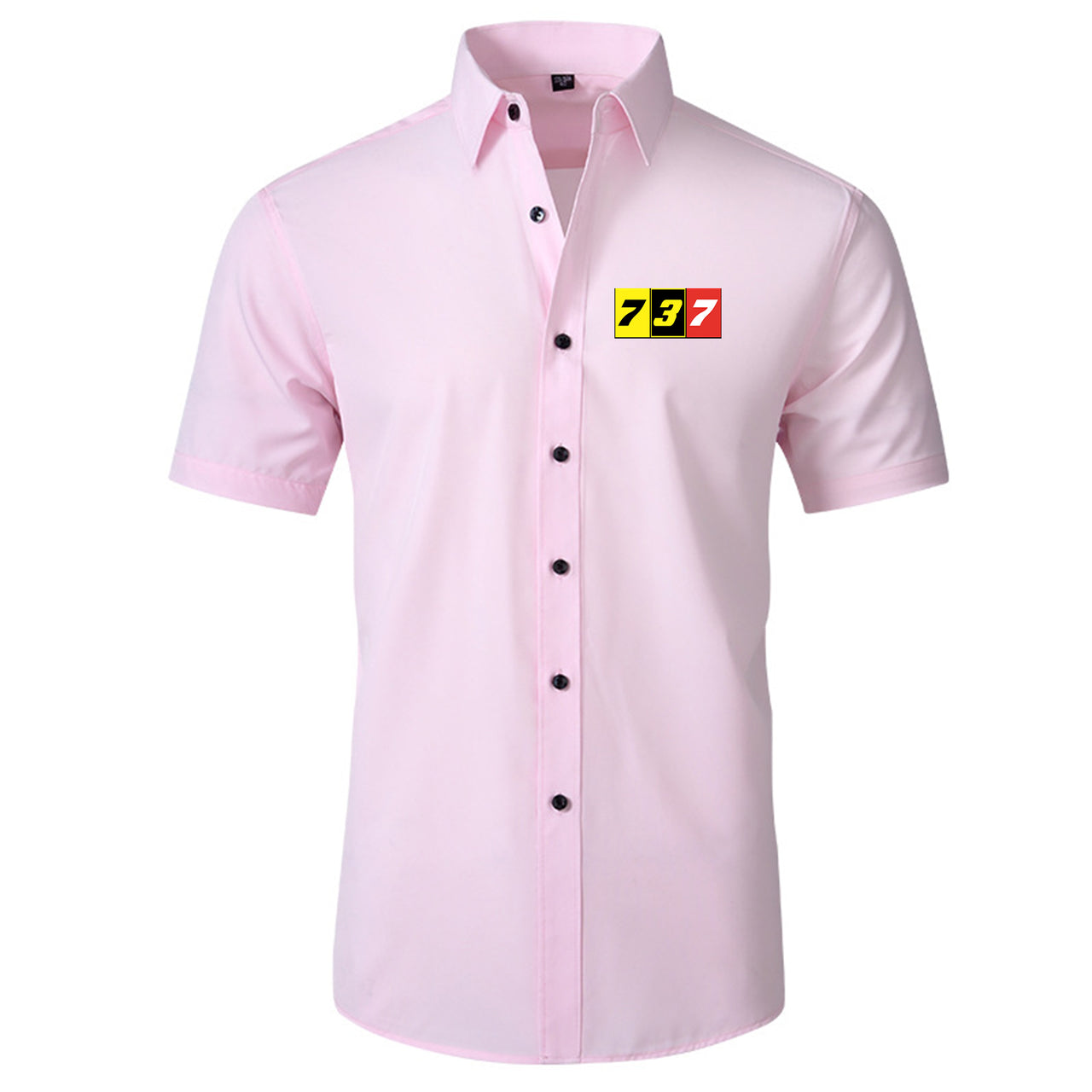 Flat Colourful 737 Designed Short Sleeve Shirts
