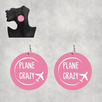 Thumbnail for Plane Crazy Designed Wooden Drop Earrings