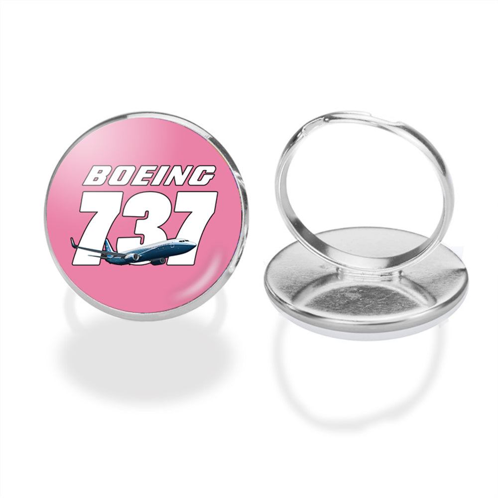 Super Boeing 737+Text Designed Rings