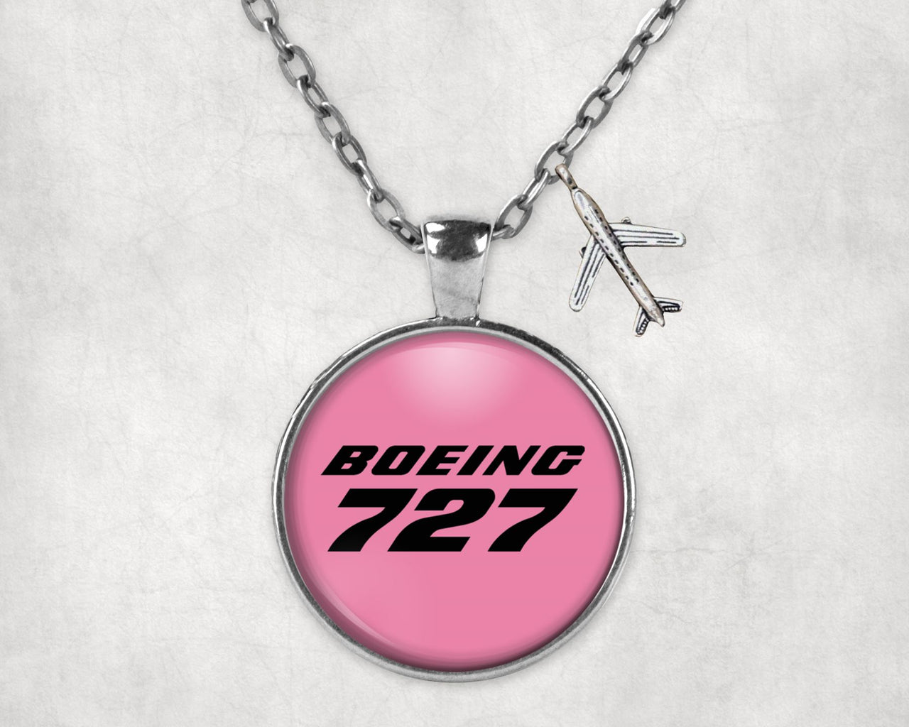 Boeing 727 & Text Designed Necklaces