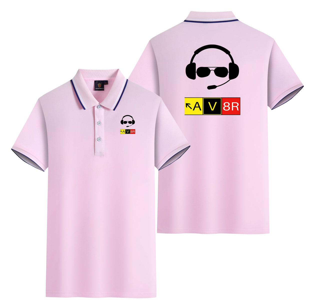 AV8R 2 Designed Stylish Polo T-Shirts (Double-Side)