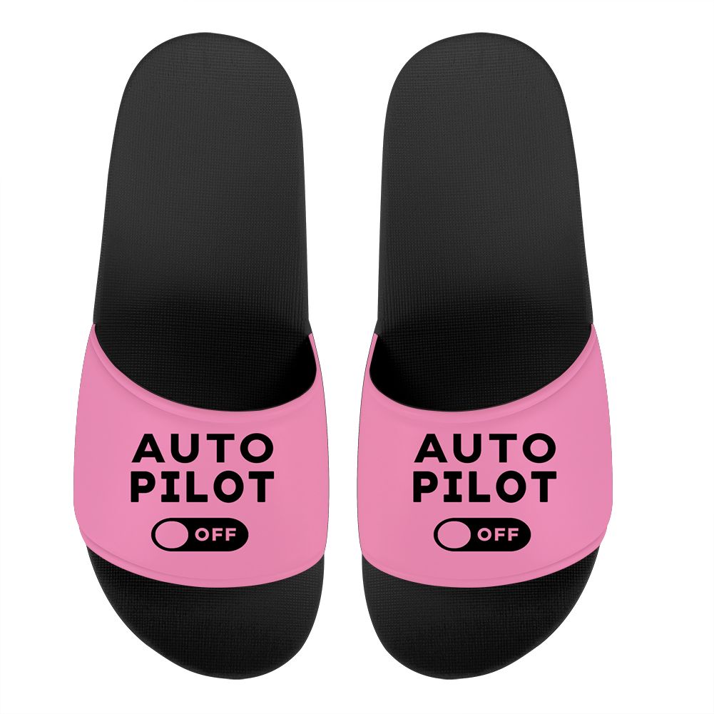 Auto Pilot Off Designed Sport Slippers