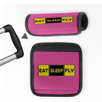 Thumbnail for Eat Sleep Fly (Colourful) Designed Neoprene Luggage Handle Covers