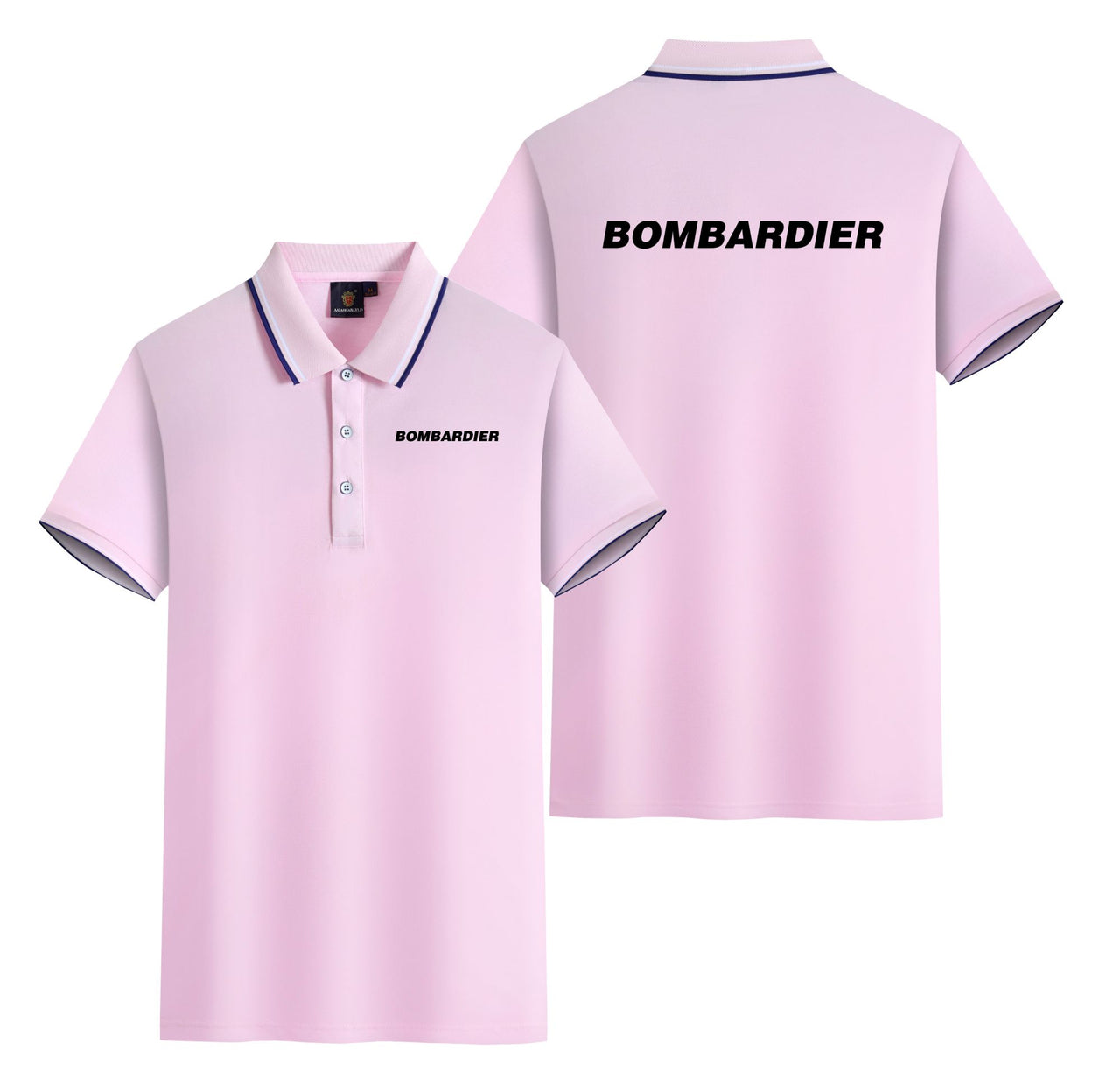 Bombardier & Text Designed Stylish Polo T-Shirts (Double-Side)