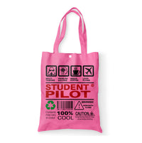 Thumbnail for Student Pilot Label Designed Tote Bags