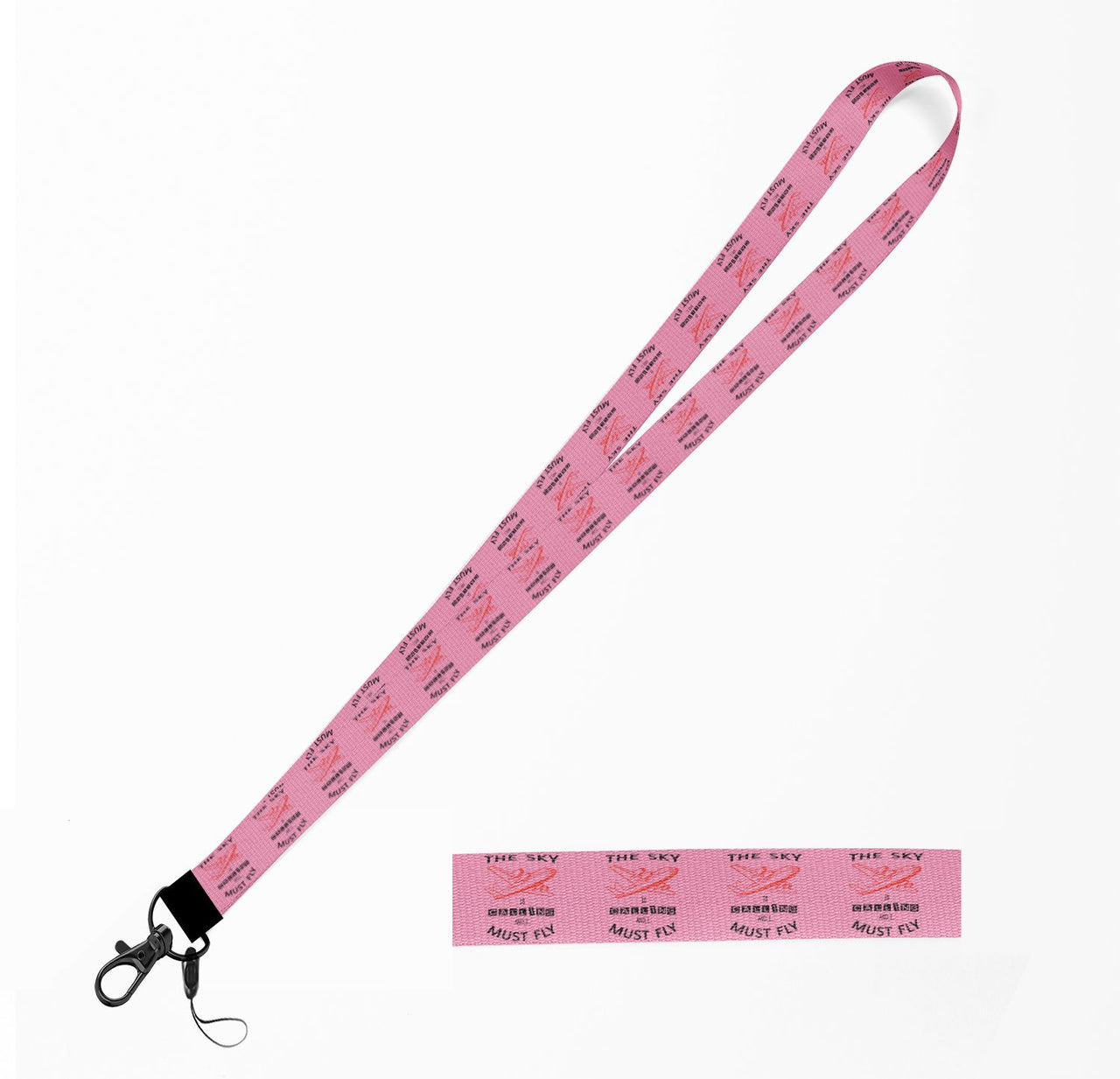 The Sky is Calling and I Must Fly Designed Lanyard & ID Holders