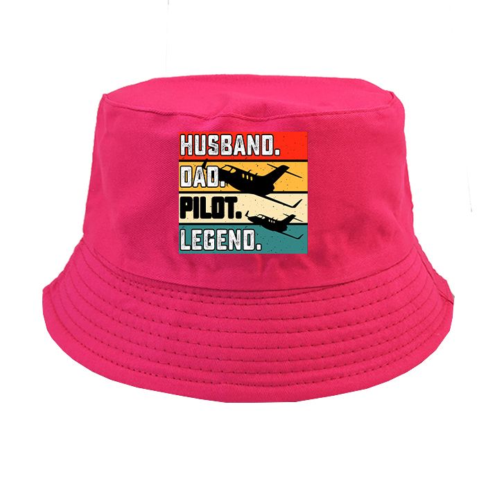 Husband & Dad & Pilot & Legend Designed Summer & Stylish Hats