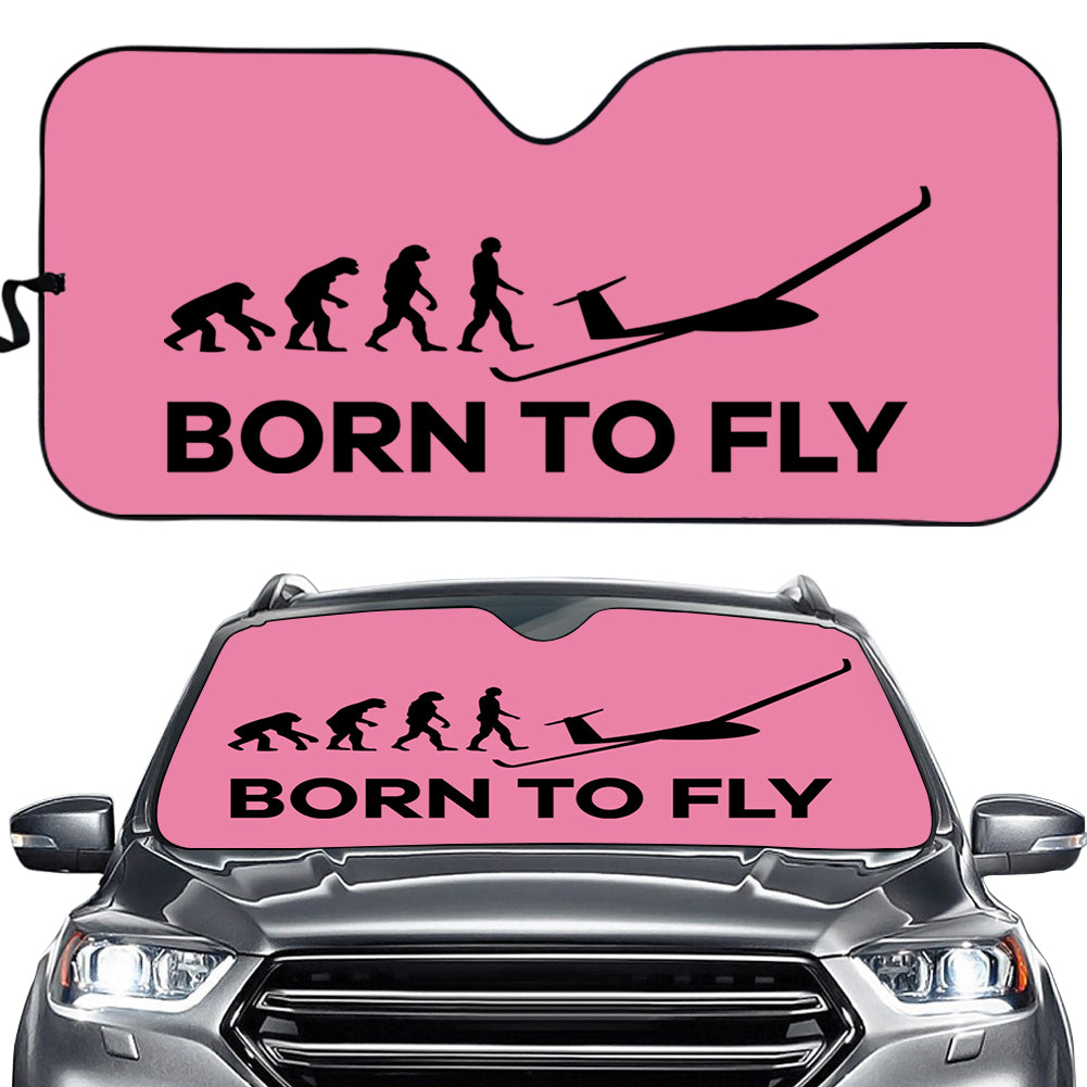 Born To Fly Glider Designed Car Sun Shade