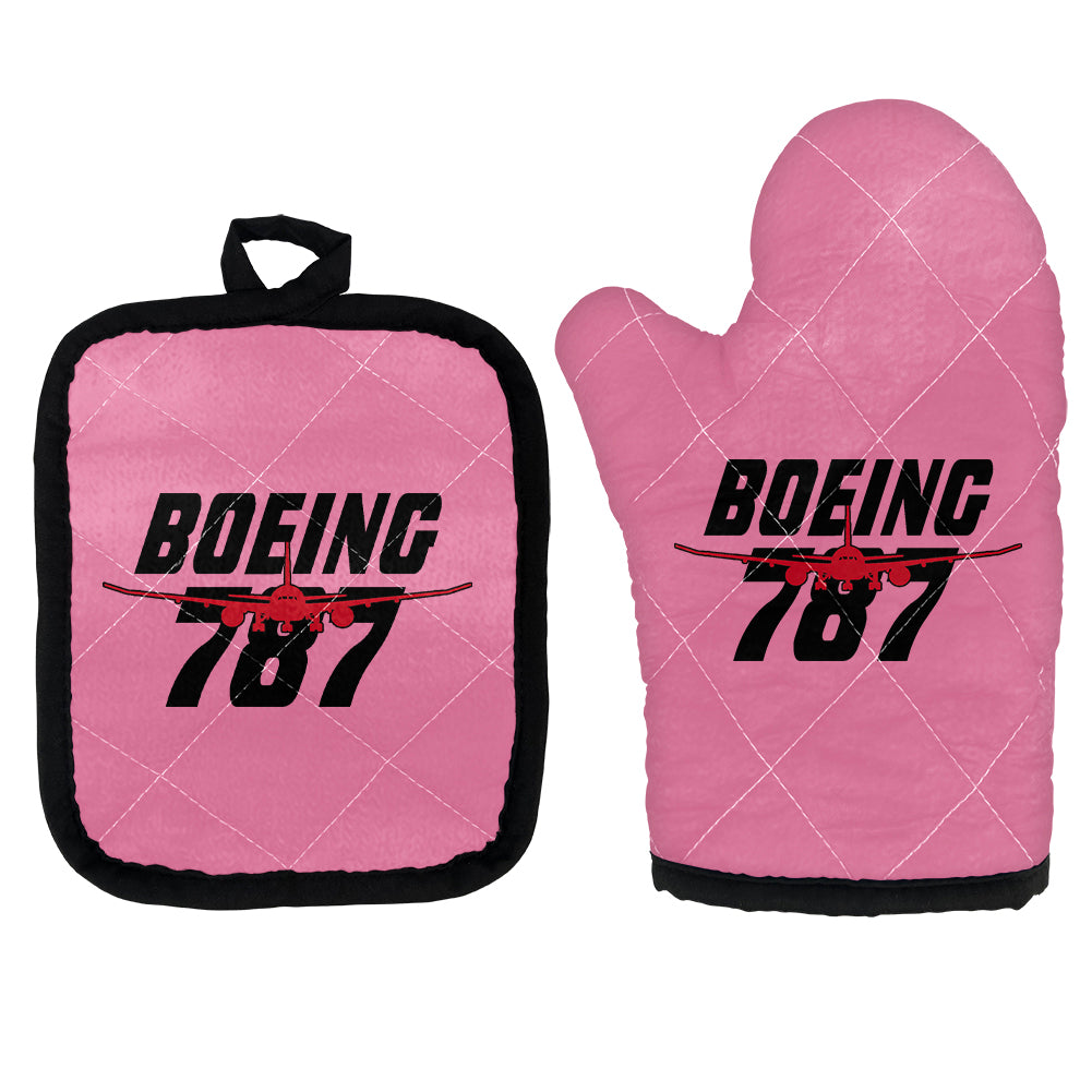 Amazing Boeing 787 Designed Kitchen Glove & Holder