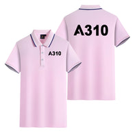 Thumbnail for A310 Flat Text Designed Stylish Polo T-Shirts (Double-Side)