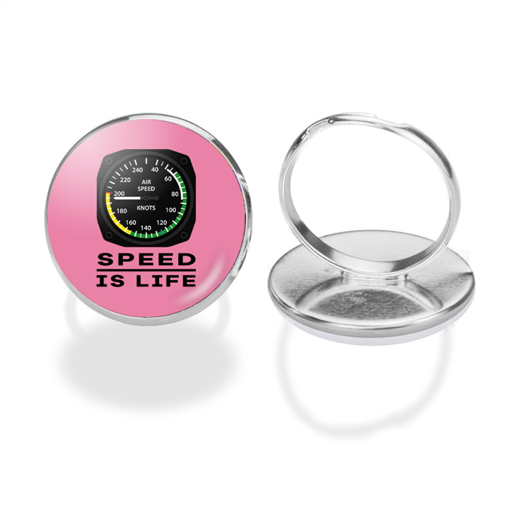 Speed Is Life Designed Rings