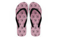 Thumbnail for Helicopter [Noun] Designed Slippers (Flip Flops)