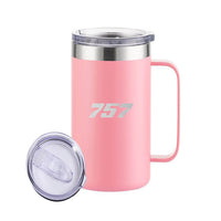 Thumbnail for 757 Flat Text Designed Stainless Steel Beer Mugs