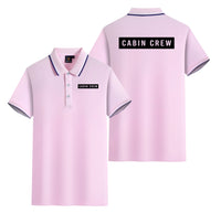 Thumbnail for Cabin Crew Text Designed Stylish Polo T-Shirts (Double-Side)