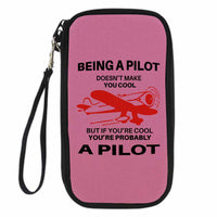 Thumbnail for If You're Cool You're Probably a Pilot Designed Travel Cases & Wallets