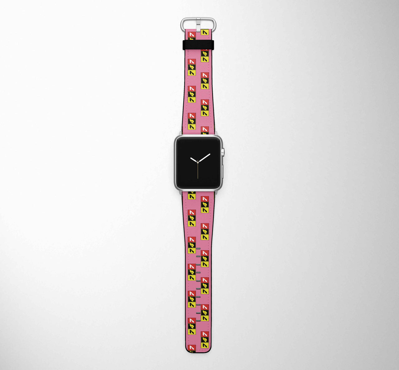 Flat Colourful 747 Designed Leather Apple Watch Straps