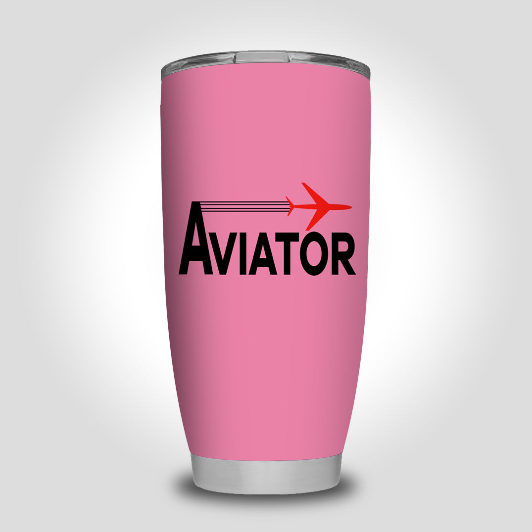 Aviator Designed Tumbler Travel Mugs