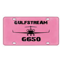 Thumbnail for Gulfstream G650 & Plane Designed Metal (License) Plates