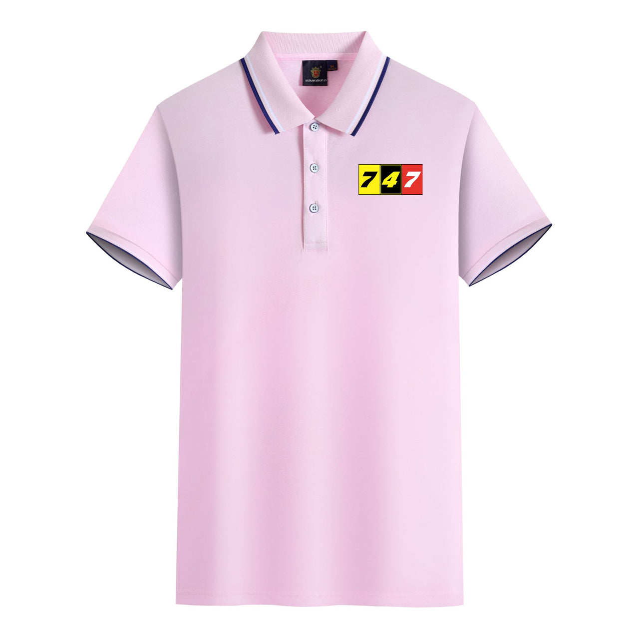 Flat Colourful 747 Designed Stylish Polo T-Shirts