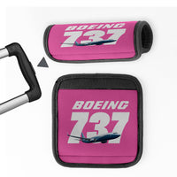 Thumbnail for Super Boeing 737+Text Designed Neoprene Luggage Handle Covers