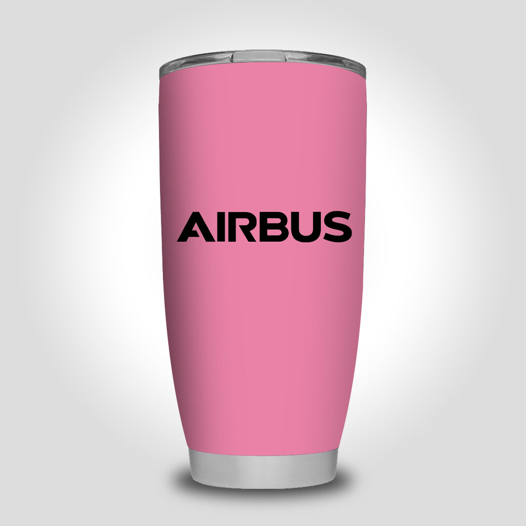 Airbus & Text Designed Tumbler Travel Mugs