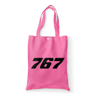 Thumbnail for 767 Flat Text Designed Tote Bags