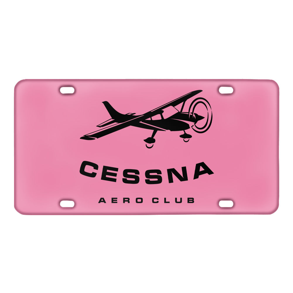 Cessna Aeroclub Designed Metal (License) Plates