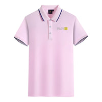 Thumbnail for Pilot & Stripes (4 Lines) Designed Stylish Polo T-Shirts
