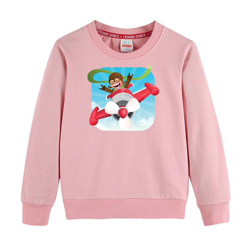 Happy Pilot Designed "CHILDREN" Sweatshirts