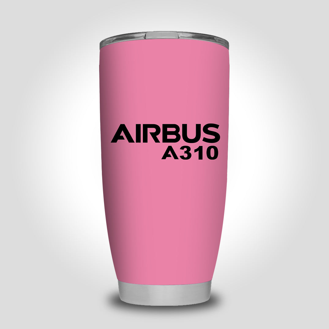 Airbus A310 & Text Designed Tumbler Travel Mugs